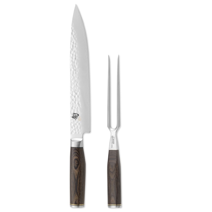 Shun Premier Carving Knife & Meat Fork Set