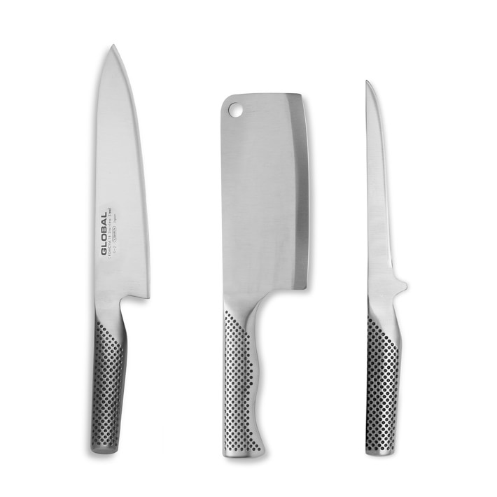 Global Classic Butcher's Prep Knives, Set of 3