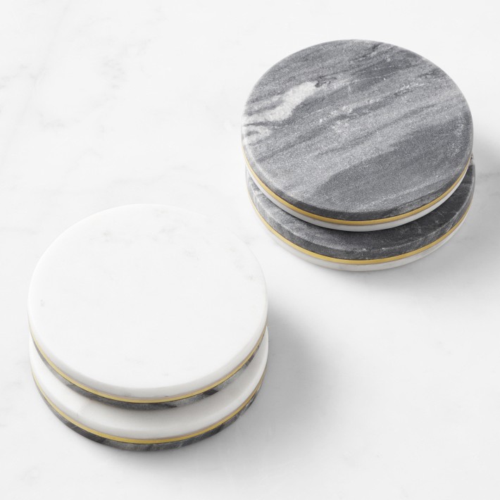 Reversible Marble Coasters