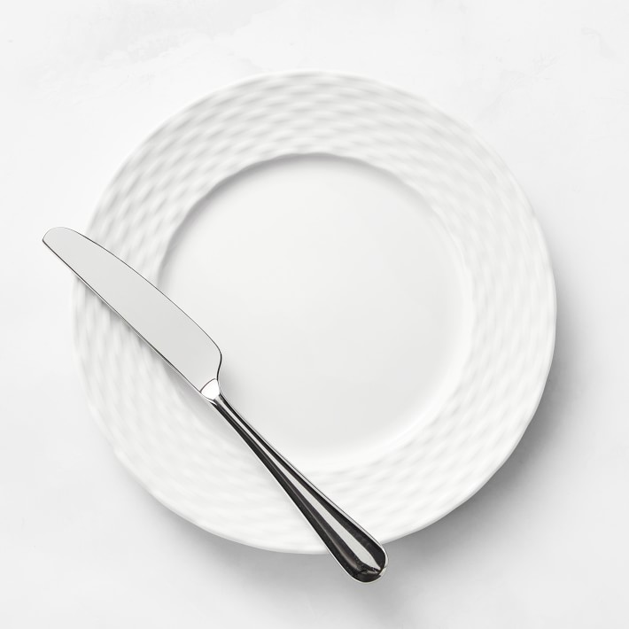 Pillivuyt Basketweave Porcelain Bread & Butter Plates