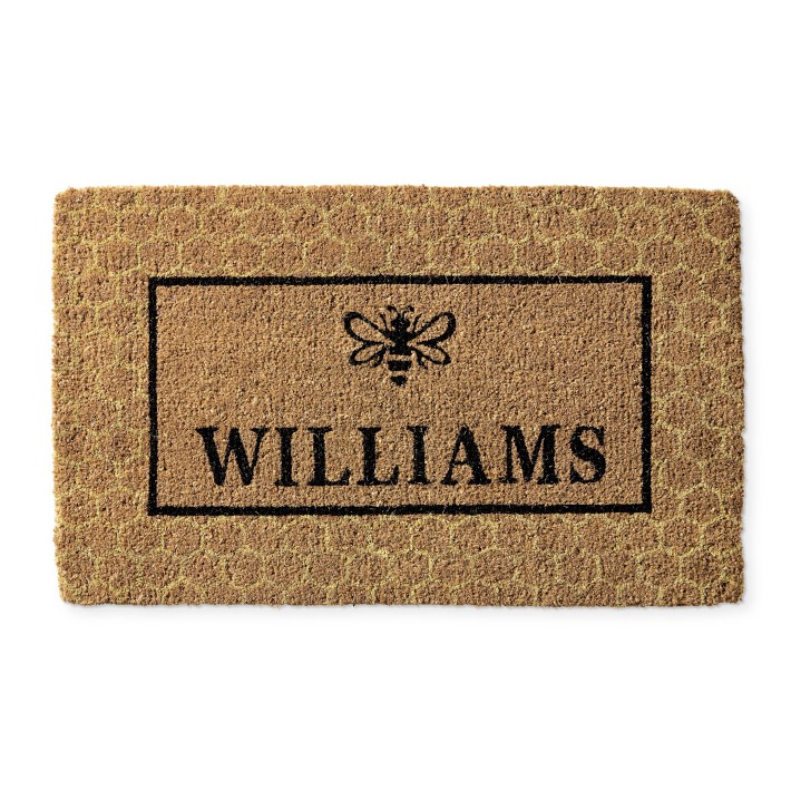 Personalized Bee Doormat
