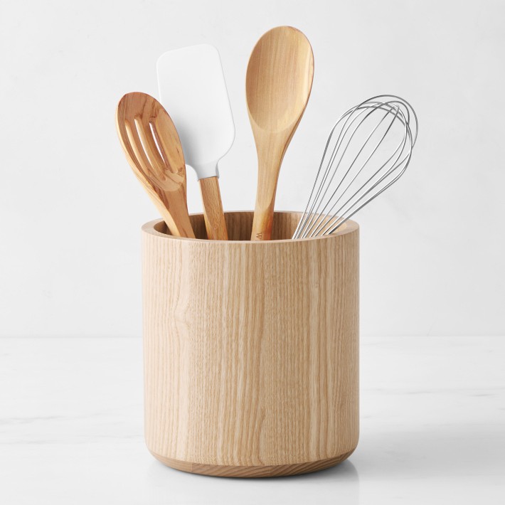 Hold Everything Utensil Holder, Ashwood