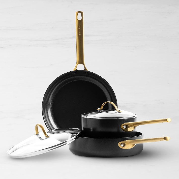 GreenPan Reserve Ceramic Nonstick 5-Piece Cookware Set, Black