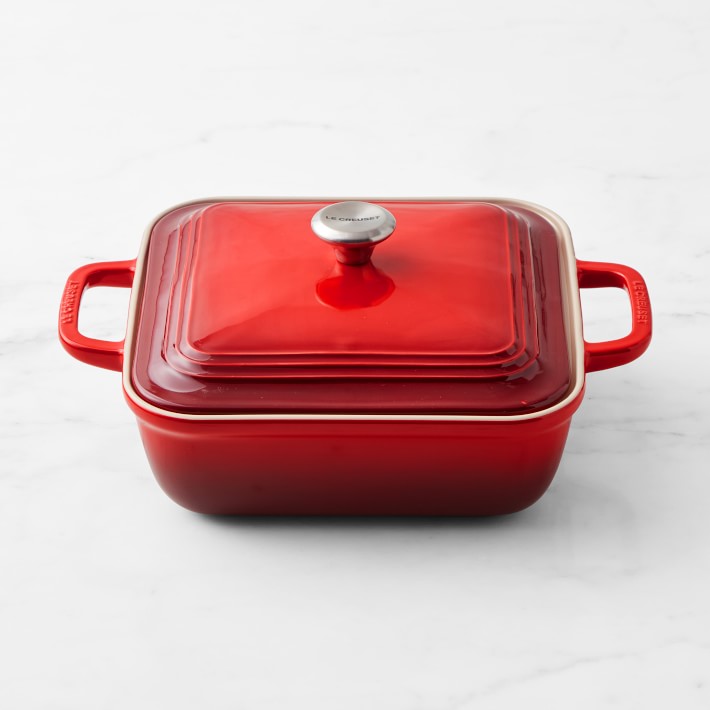 Le Creuset Stoneware Square Covered Baker, 3-Qt.