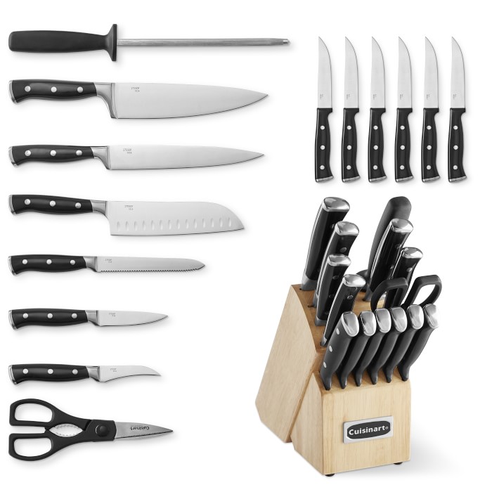 Cuisinart Triple Rivet Cutlery Block, Set of 15