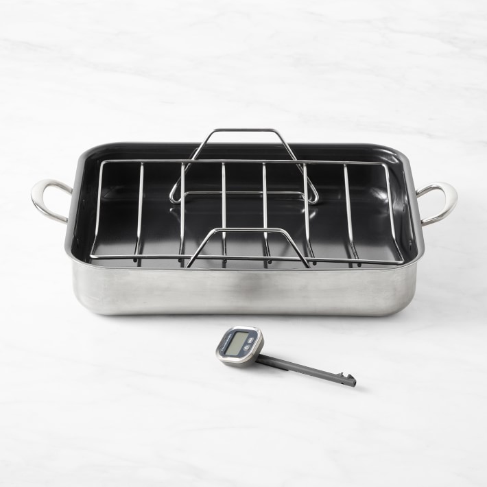 GreenPan Premiere Stainless-Steel Roaster Bundle