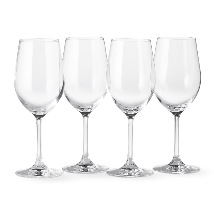 Open Kitchen by White Wine Glasses