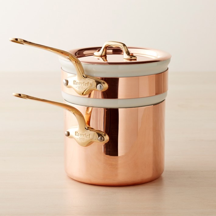 Mauviel Copper M'150 B Double Boiler, 2-Qt.