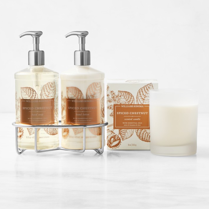 Spiced Chestnut Hand Soap & Lotion, Deluxe 6-Piece Set