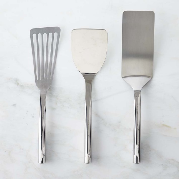Signature Stainless Steel Spatulas, Set of 3