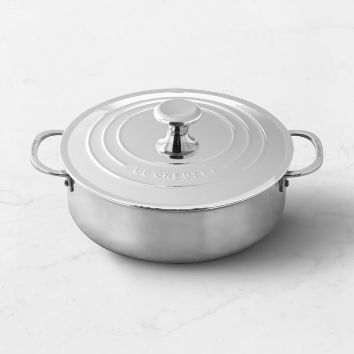 Le Creuset Stainless Steel Rondeau, 4 1\u002F2-Qt.