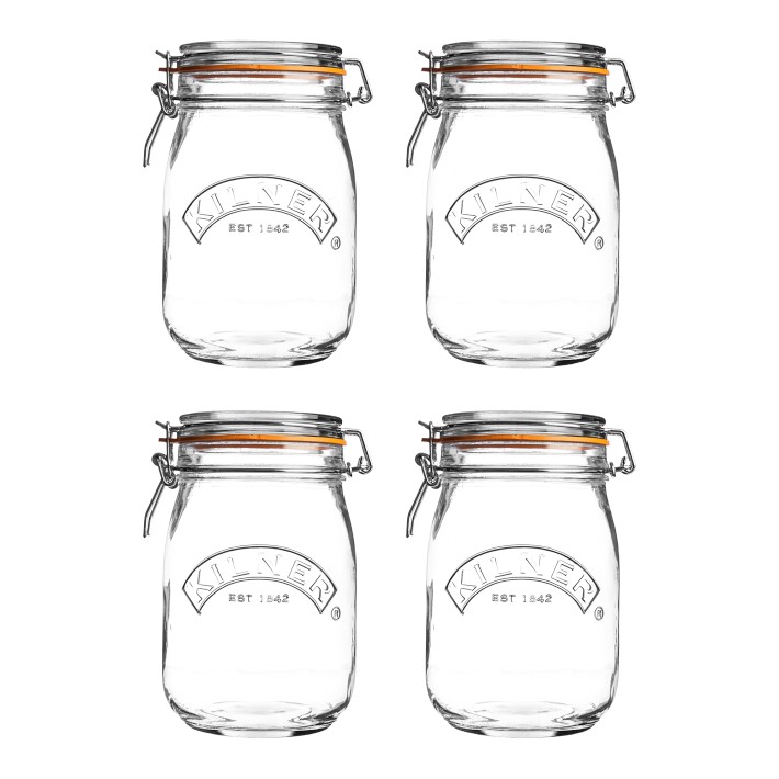 Kilner Round Clip Top Jar, Set of 4