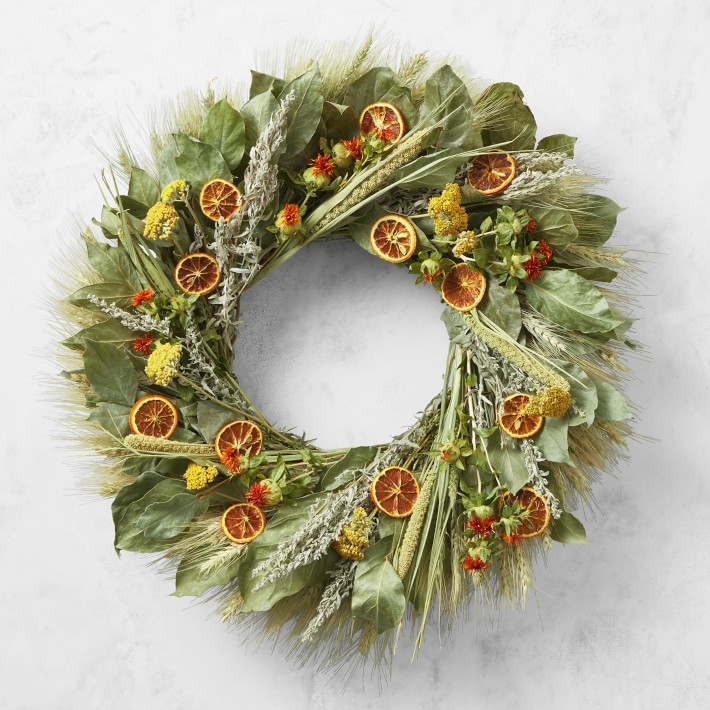 Citrus Harvest Live Wreath