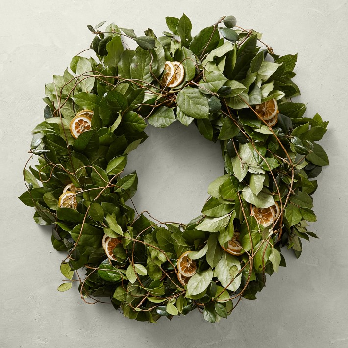 Lemon Drop Live Wreath, 24"