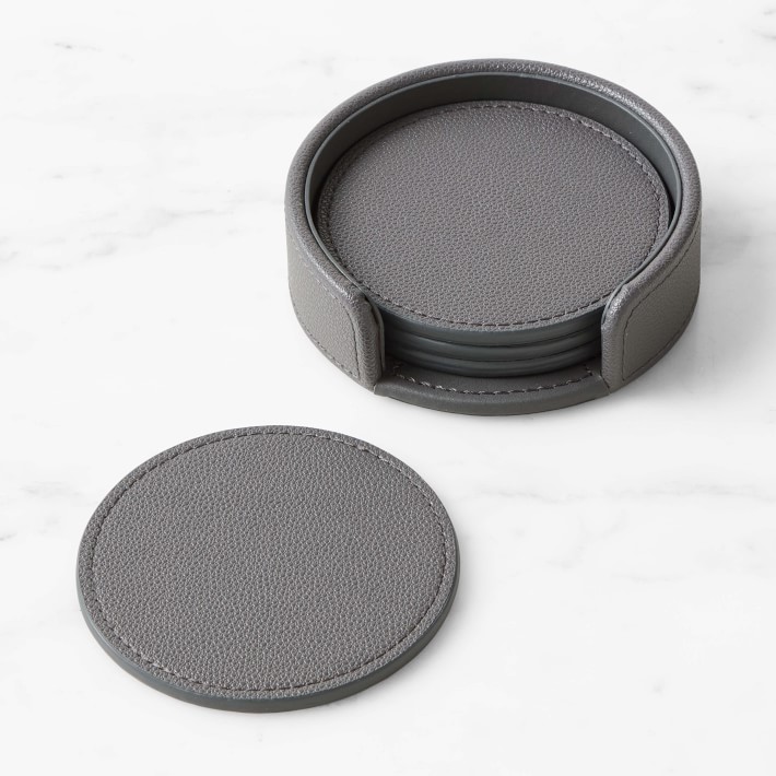 Faux Shagreen Coasters, Set of 4