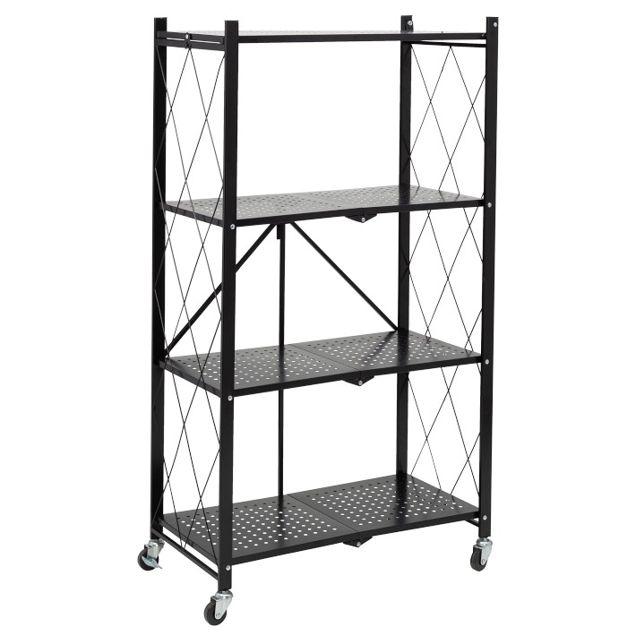 Foldable 4-Tier Shelving Rack