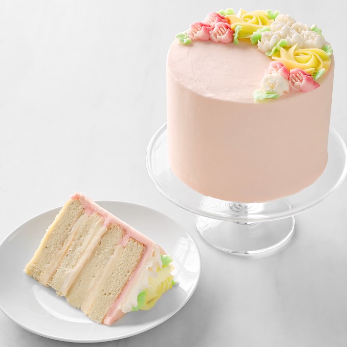 Easter Flower Four-Layer Vanilla Cake, Serves 8-10