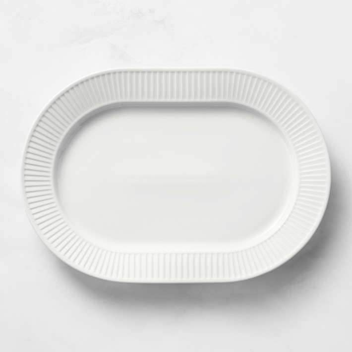 Pillivuyt Plisse Porcelain Oval Platter