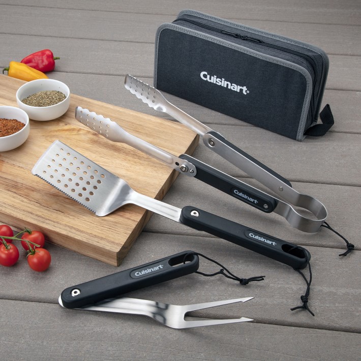 Cuisinart 4-Piece Folding Grill Tool Set