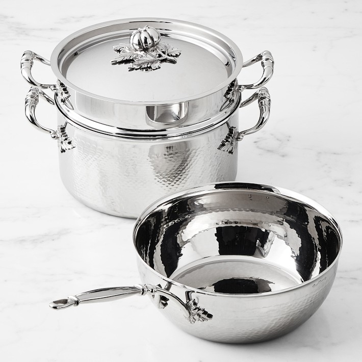 Ruffoni Opus Prima Hammered Stainless-Steel Pasta Set