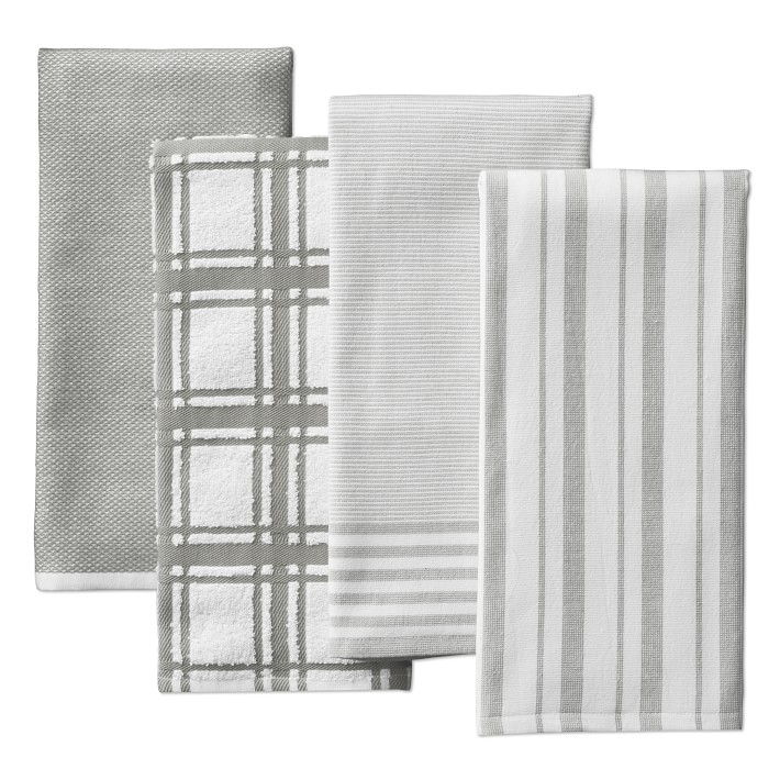 Multi-Pack Towels, Set of 4 & Waffle Weave Towels Bundle, Set of 4