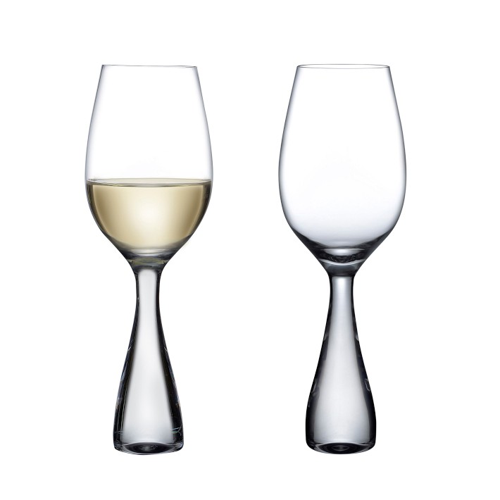 Nude Wine Party White Wine Glasses, Set of 2