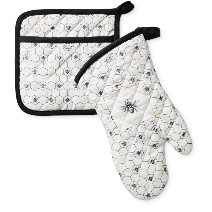 Honeycomb Oven Mitt & Potholder Set