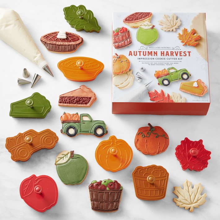 Fall Harvest Impression Cookie Cutter 23-Piece Set