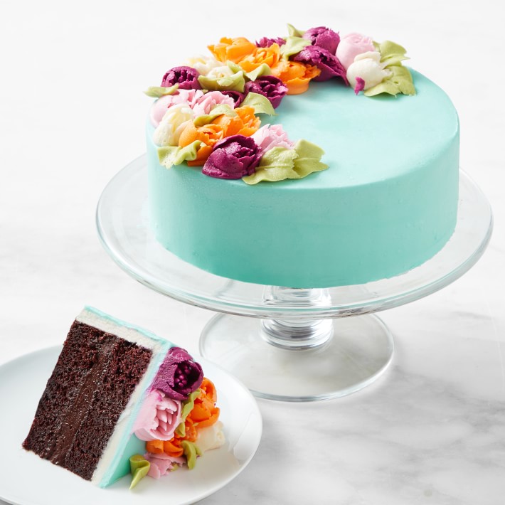Easter Flower Two-Layer Chocolate Cake, Serves 5-6