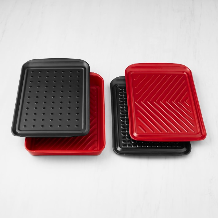 Grill Prep Tray & Marinade Tray Set