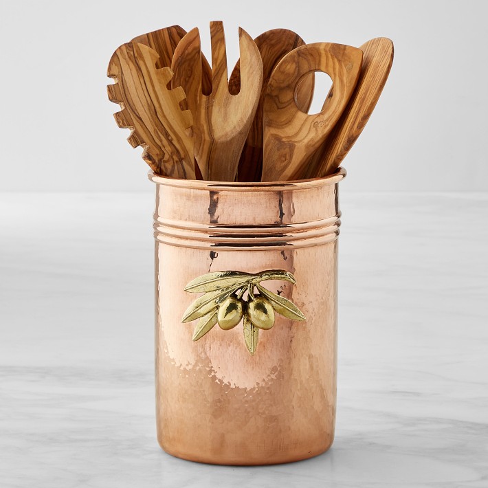 Ruffoni 6-Piece Olivewood Set with Crock
