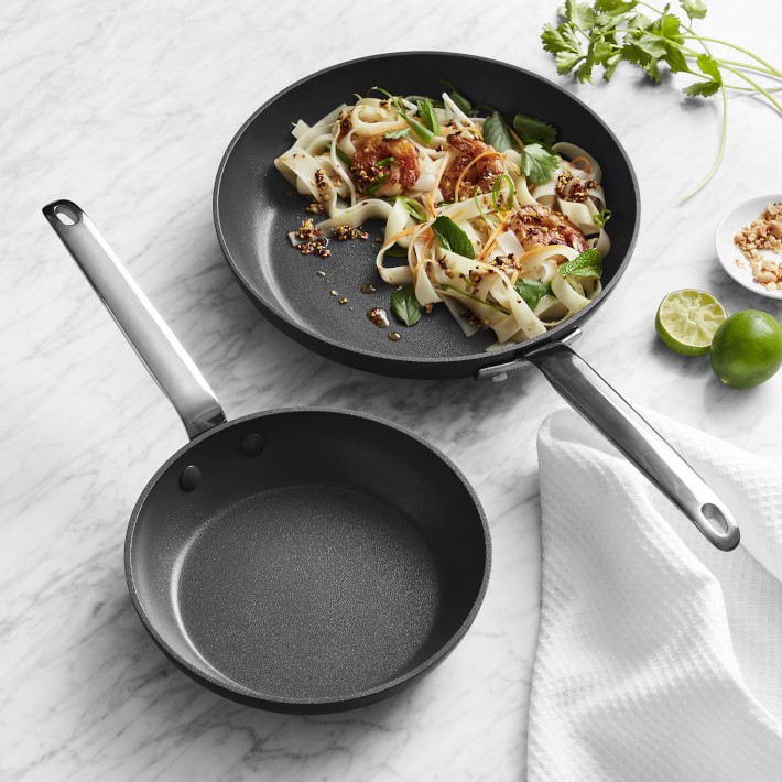Professional Ceramic Nonstick Plus Fry Pan Set of 2, 8" & 10"