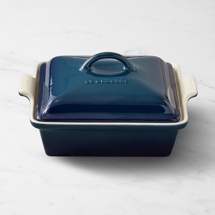 Le Creuset Heritage Stoneware Shallow Square Covered Baker