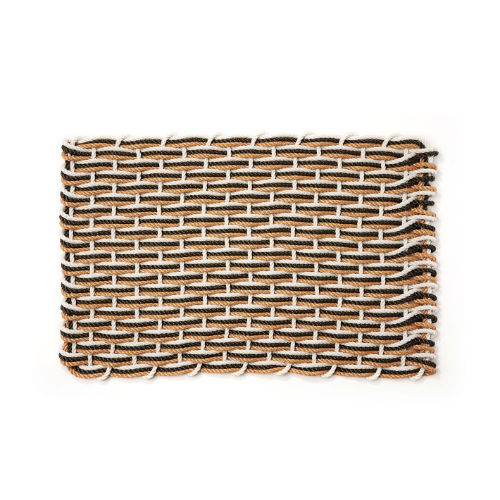 The Rope Co. Oyster & Black Spruce & Honeycomb Doormat