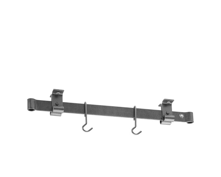 Enclume Low-Ceiling Bar Pot Racks, Hammered Steel