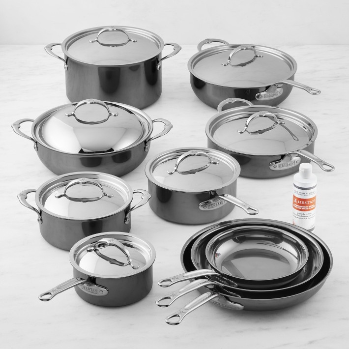 Hestan NanoBond Stainless-Steel 17-Piece Cookware Set