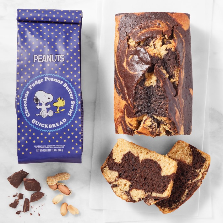 PEANUTS Peanut Butter Fudge Swirl Quick Bread Mix
