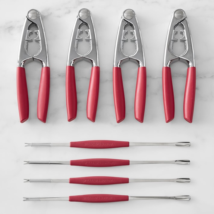 Stainless-Steel Seafood Tool Set, Set of 4