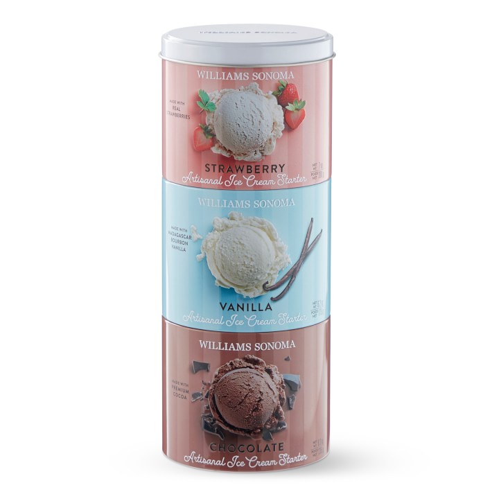 Ice Cream Starter Sampler: Vanilla, Chocolate, Strawberry