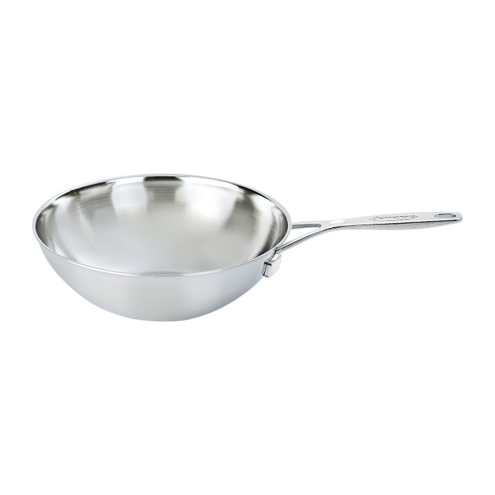 Demeyere Industry Stainless-Steel Flat Bottom Wok