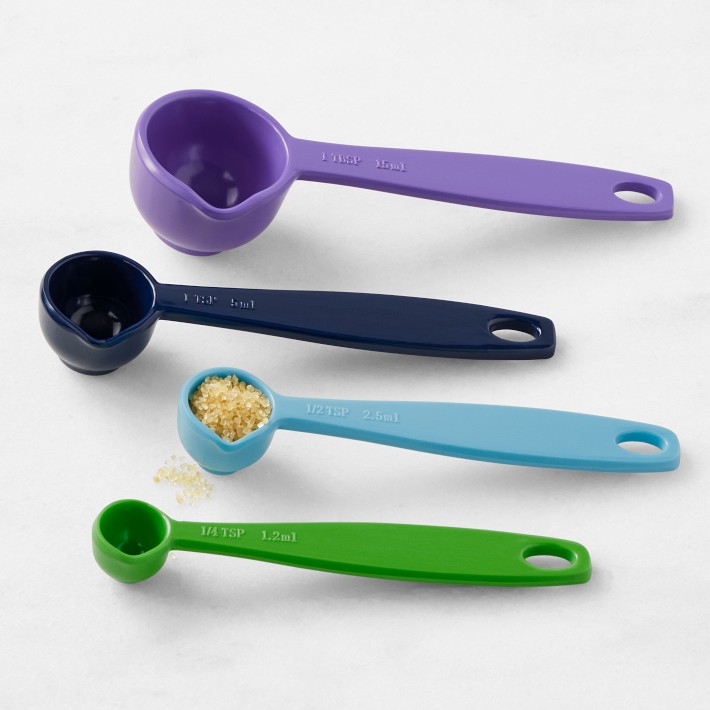 Flour Shop Multi-Colored Measuring Spoons, Set of 4
