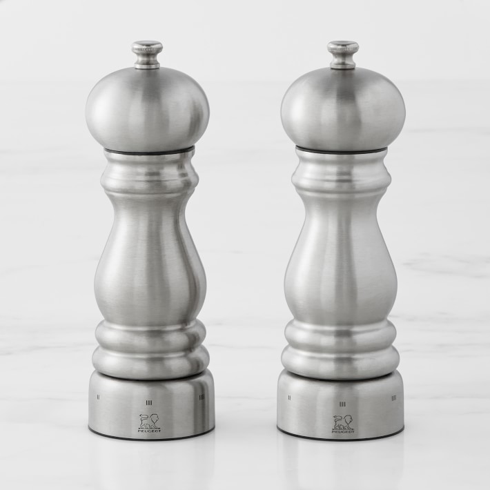 Peugeot Paris Chef Salt & Pepper Mills, Stainless Steel