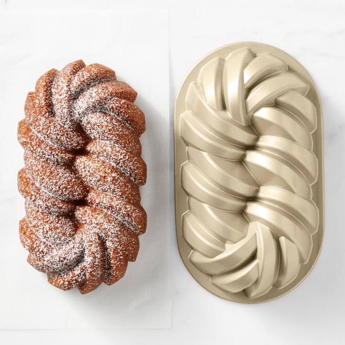 Nordic Ware Nonstick Cast Aluminum 75th Anniversary Braided Loaf Pan