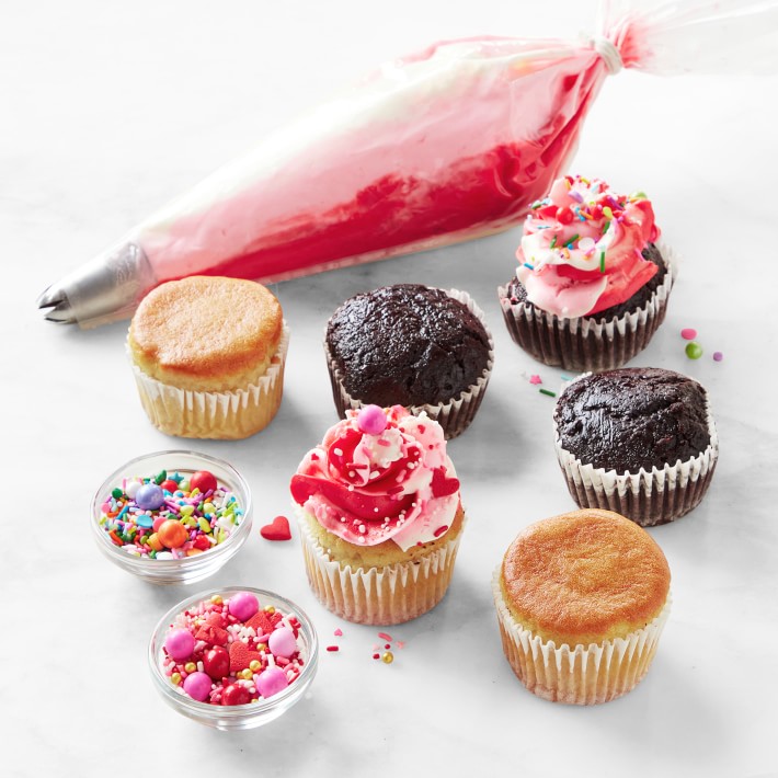 Sweet E's Valentine's Day DIY Cupcake Kit, Set of 6
