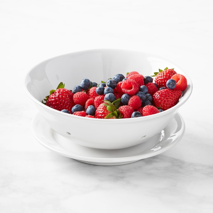 Ceramic Berry Bowl with Tray