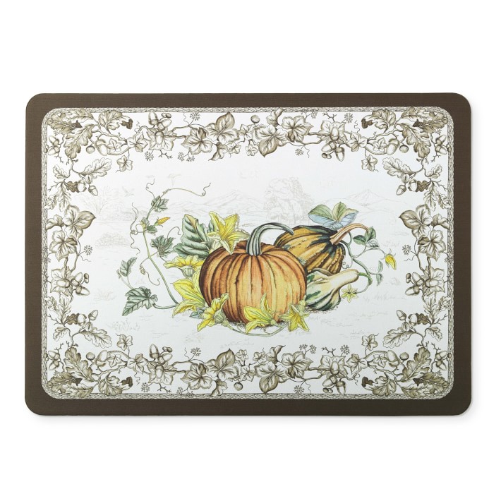 Plymouth Pumpkin Cushioned Kitchen Mat
