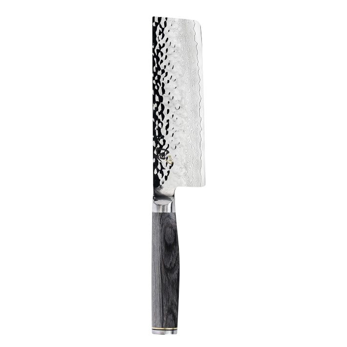 Shun Premier Grey Nakiri Knife, 5 1\u002F2"