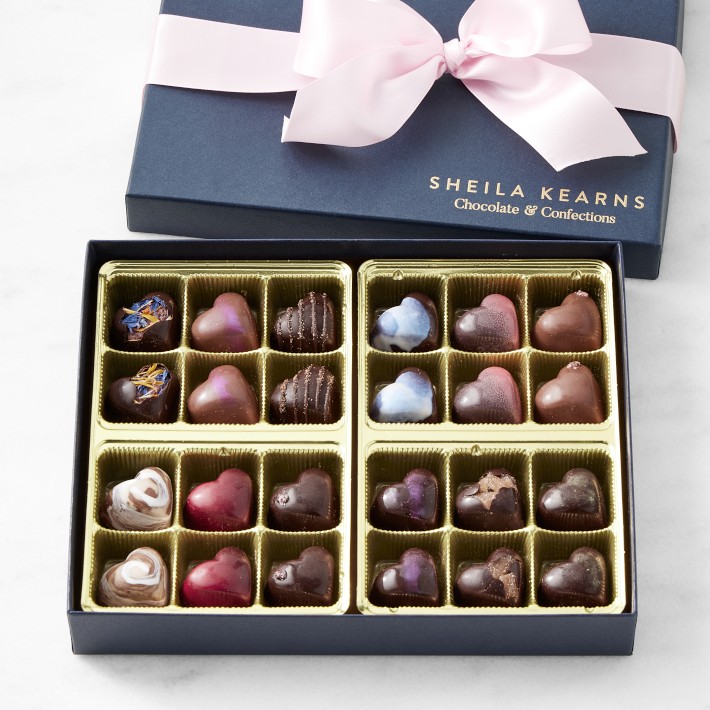 Assorted Heart Shaped Truffle Box, 24 Pieces