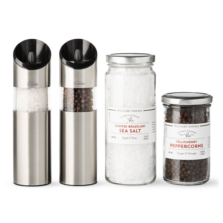 Salt & Pepper Essentials with Trudeau Graviti Mills