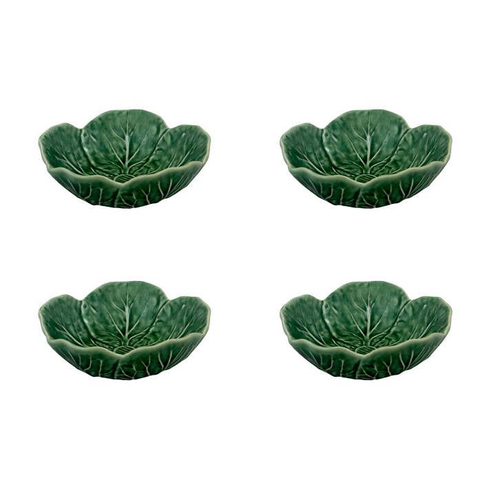 Bordallo Pinheiro Cabbage Cereal Bowls, Set of 4